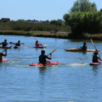 Canoë-Kayak sur l'étang du camping